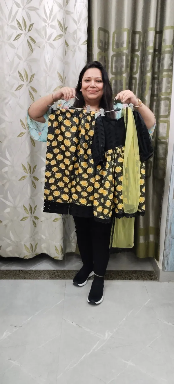 Cotton_Frocks_Suits_For_Summer_Yellow_And_Black