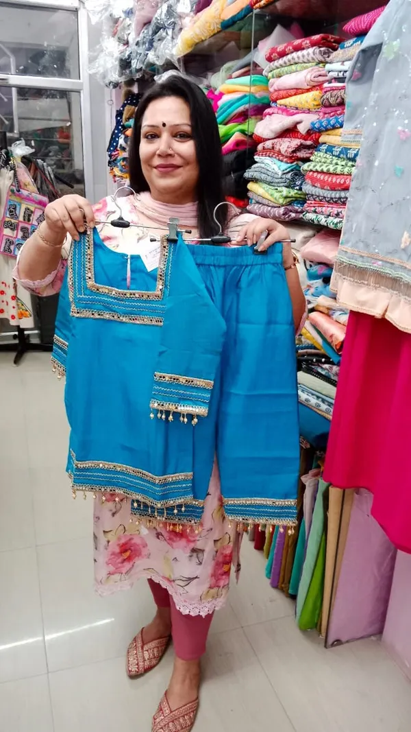 Summer_Cotton_Suits_For_Kids_Firozi
