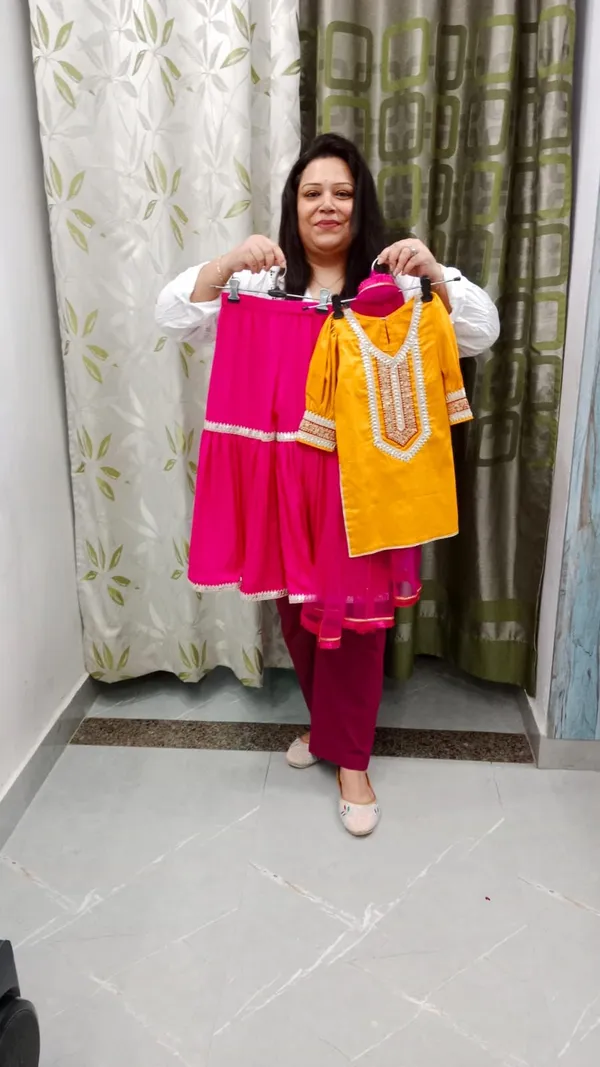 Premium_Garara_Suits_Yellow_And_Rani