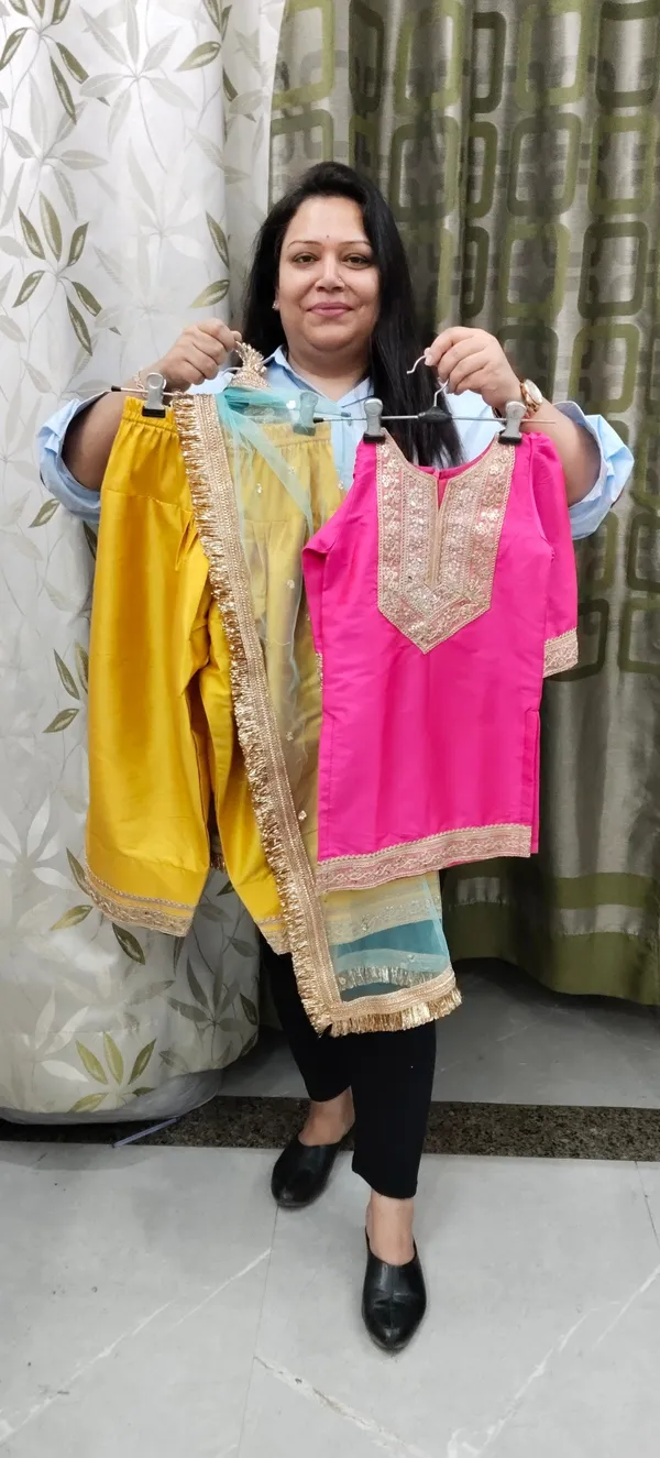 Luxe_Banarasi_Silk_Farshi_Salwar_Suit_Green_N_Dark_Firozi
