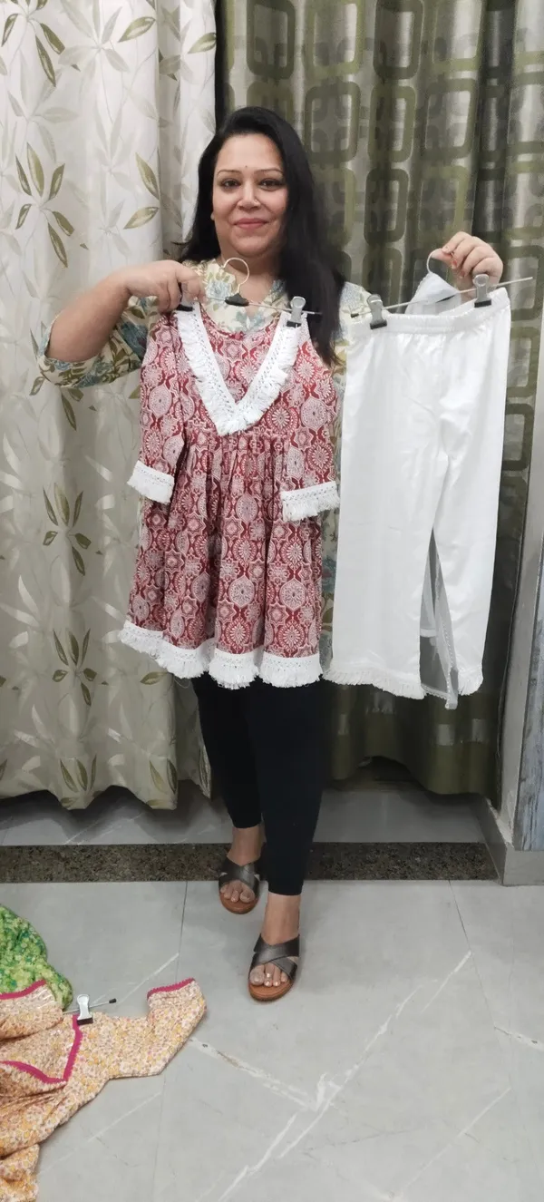 Summer_Cotton_Frock_Suits_For_Kids_Maroon