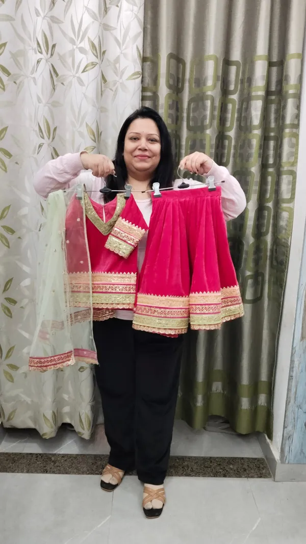 Premium_Velvet_Lehenga_For_Kids_Light_Pink