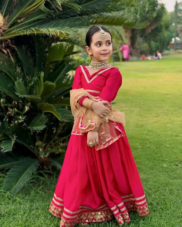 Navy_Blue_Silk_Handwork_Lehenga_For_Kids