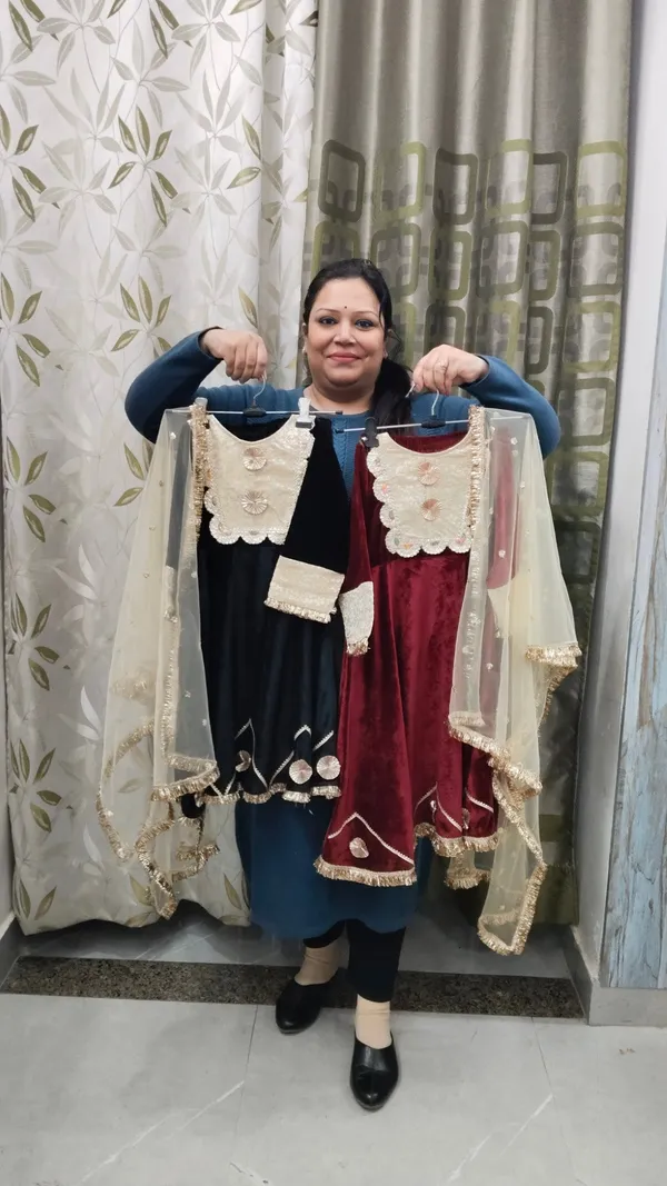 Premium_Velvet_Suits_For_Kids_Rani_Color