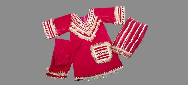 Velvet_Aline_Suit_For_Kids_Maroon