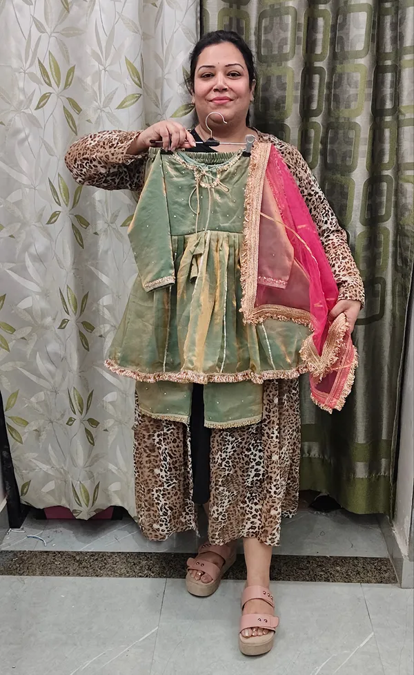 Party_Wear_Frock_Suits_Green_Color
