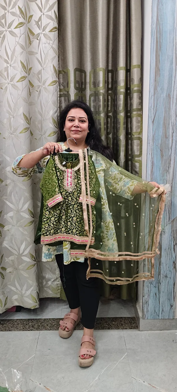 Green_Silk_Banarasi_Patiala_Suit_Set_For_Kids