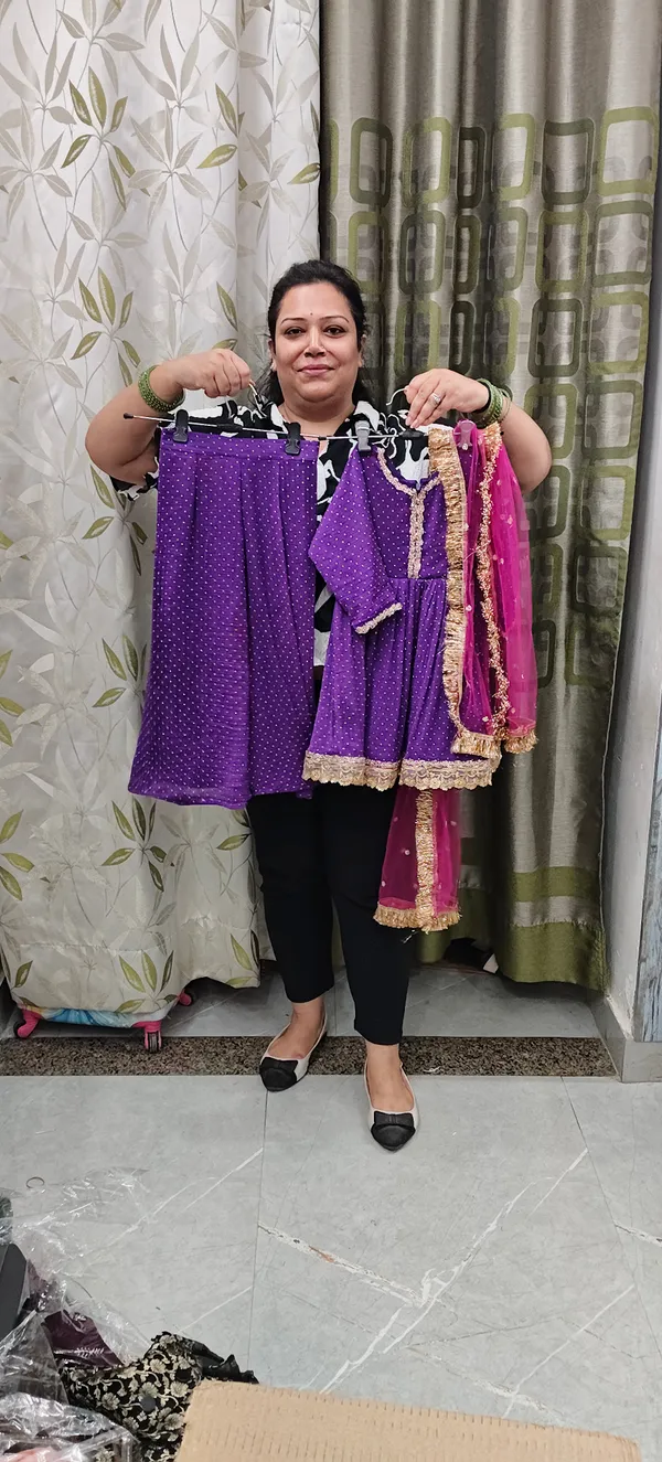 Purple_Chiffon_Mukaish_Work_Sharara_Set_For_Kids