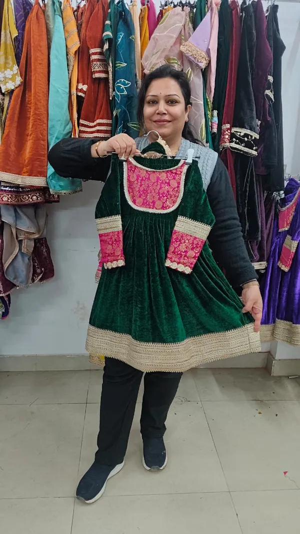 Premium_Velvet_Frock_Suits_Green