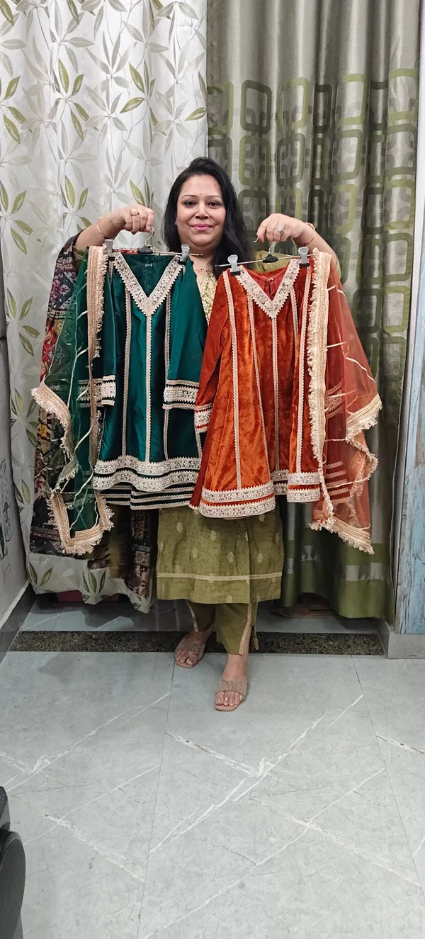 Luxe_Banarasi_Frock_Suits_For_Kids_Pink