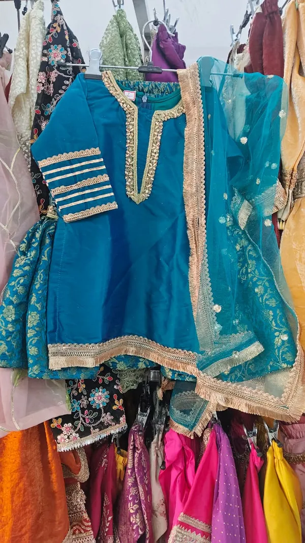 Premium_Banarasi_Silk_Gharara_Set_Blue