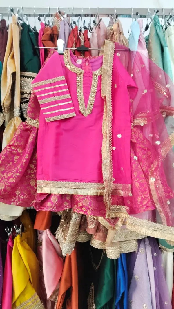 Premium_Banarasi_Silk_Gharara_Set_Rani