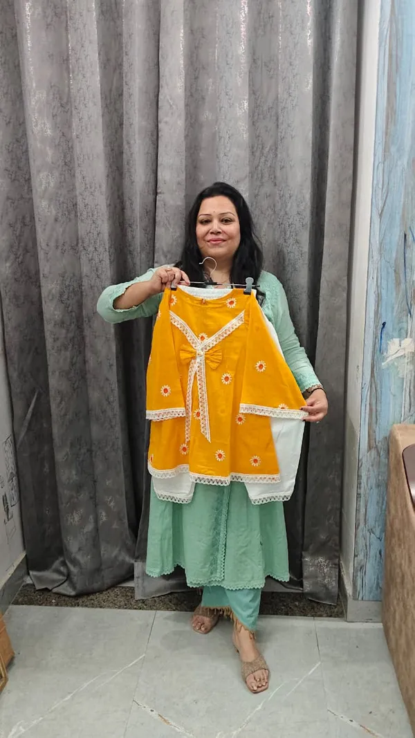 Yellow_Silk_Bow_Co-Ord_Set_For_Kids