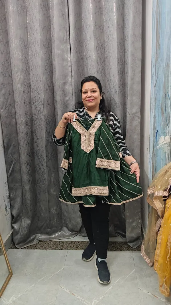 Silk_Embroidered_Garara_Sets_Bottle_Green