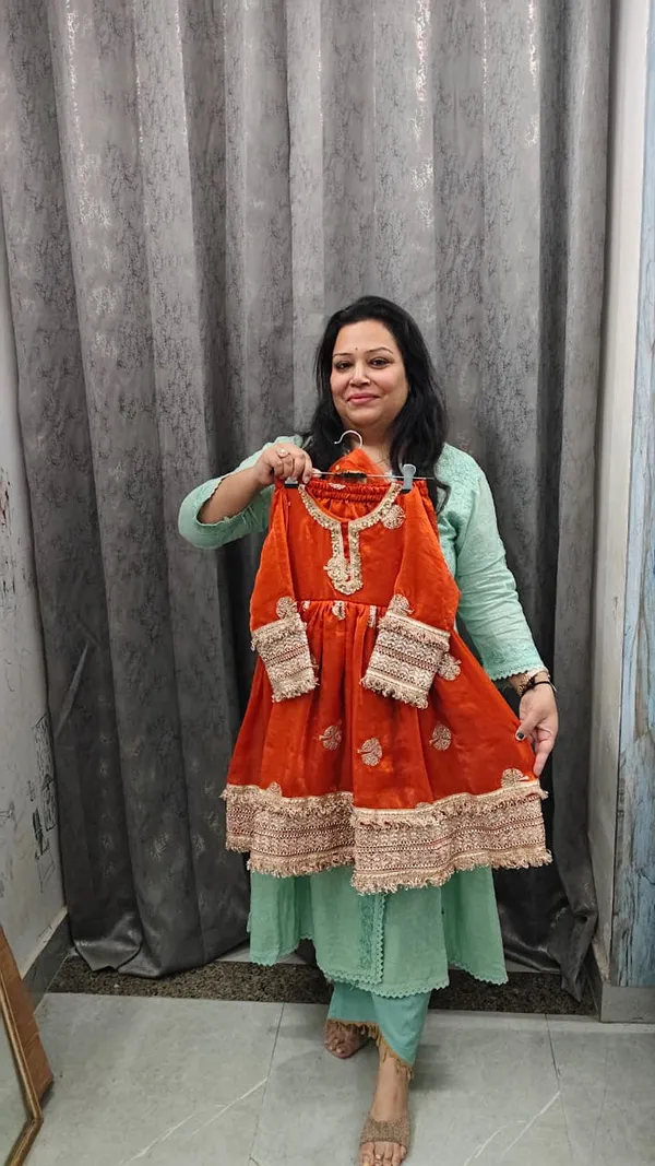 Maharani_Frock_Suit_Rust