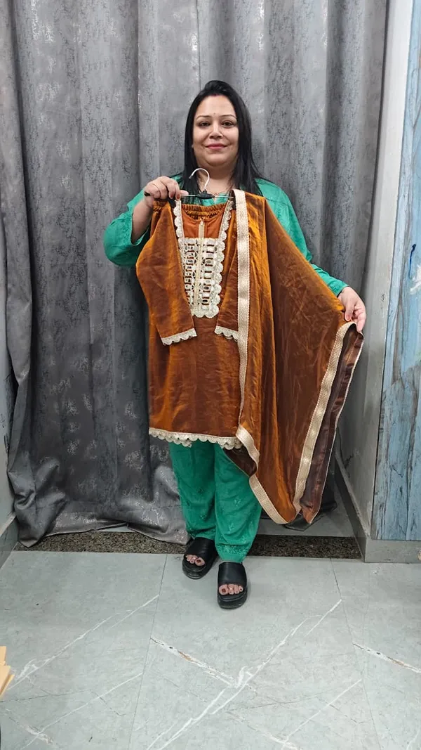 Premium_Satin_Silk_Kurta_Rust