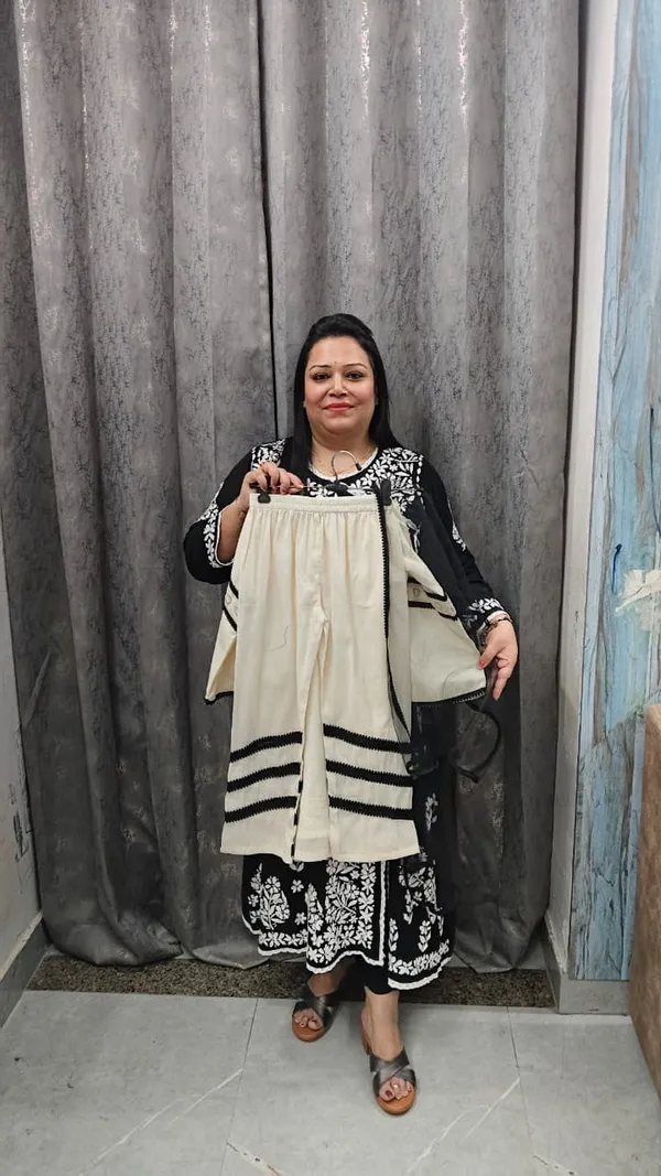 White_Organic_Cotton_Chikan_Lace_Kurta_Pant_Set_For_Kids