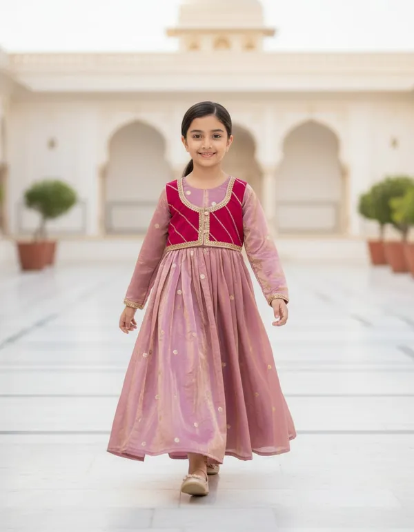 Premium_Handwork_Jacket_Dress_Pink
