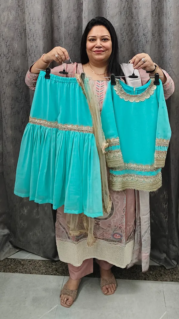 Blue_Georgette_Gota_Cirosky_Work_Gharara_Set_For_Kids