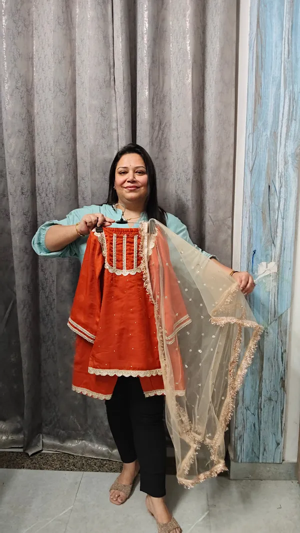 Red_Silk_Farshi_Salwar_Suit_For_Kids