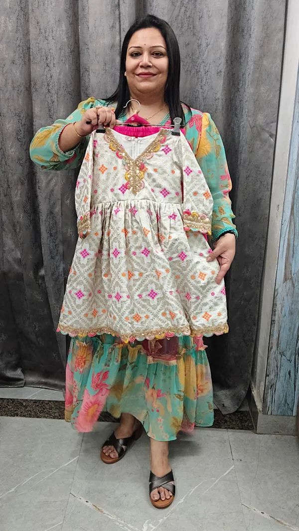Off_White_Silk_Banarasi_Meenakari_Pant_Set_For_Kids