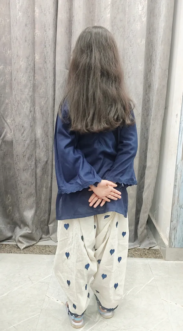 Blue_Silk_Embroidered_Farshi_Salwar_Dress_For_Kids