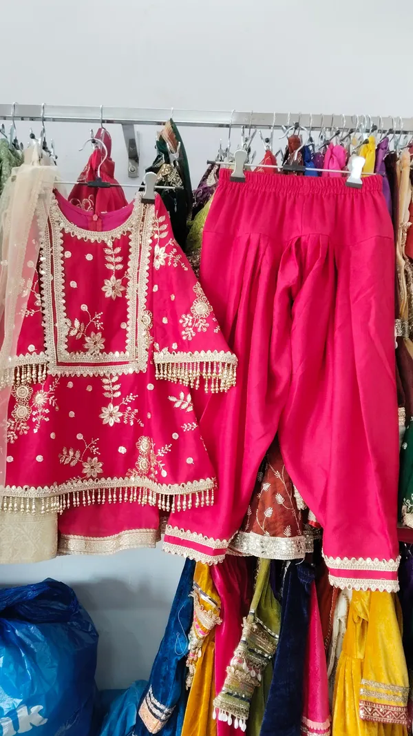 Rani_Vichitra_Silk_Embroidered_Farshi_Salwar_Suit_For_Kids