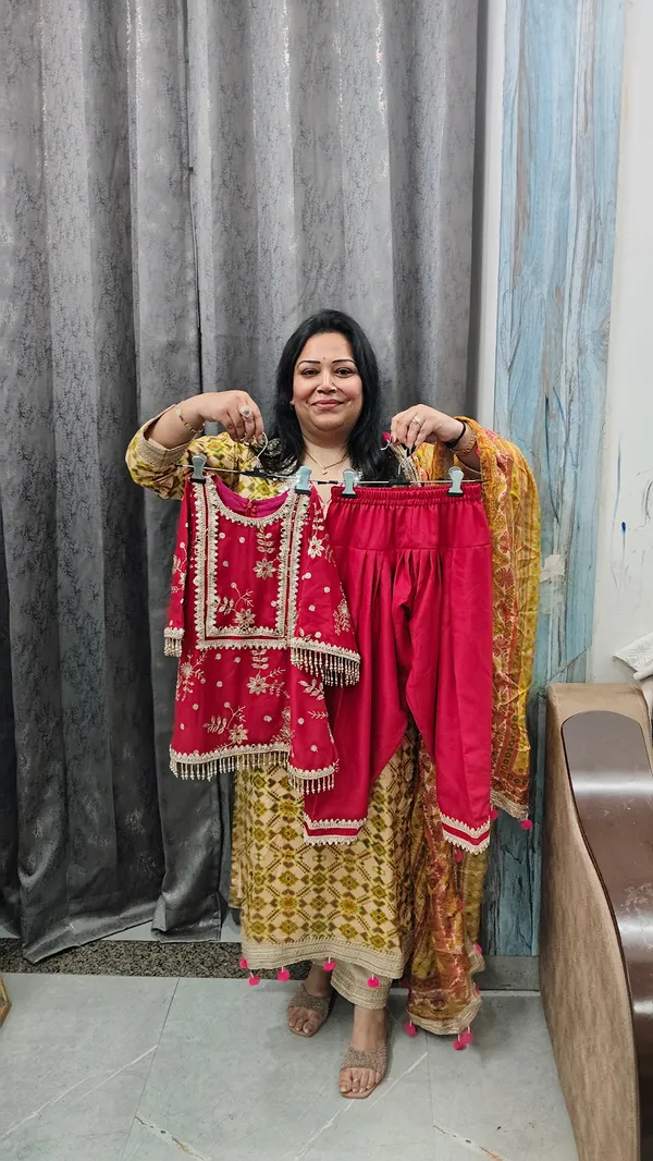 Rani_Vichitra_Silk_Embroidered_Farshi_Salwar_Suit_For_Kids