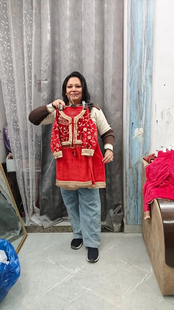 Red_Velvet_Embroidered_Jacket_Suit_Set_For_Kids