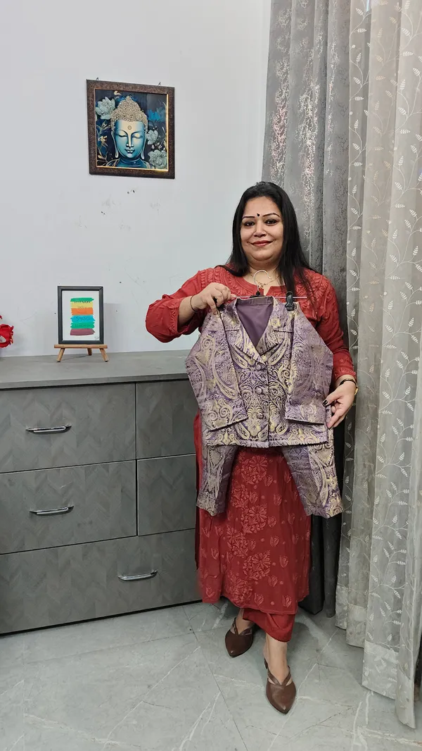 Lilac_Jamawar_Co-Ord_Set_For_Kids