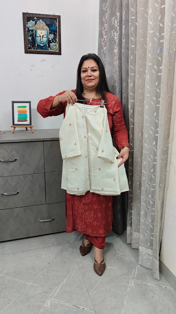 Luxury_Mal_Cotton_Indo_Western_2_Pcs_Set_C_Blue