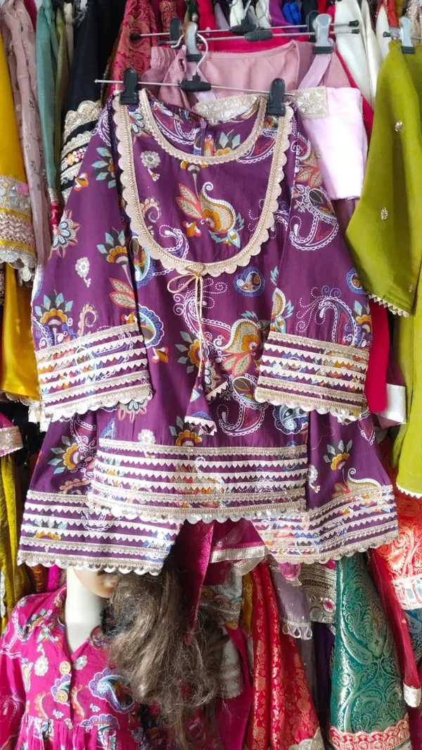Purple_Silk_Gota_Embroidered_Farshi_Suit_Dress_For_Kids