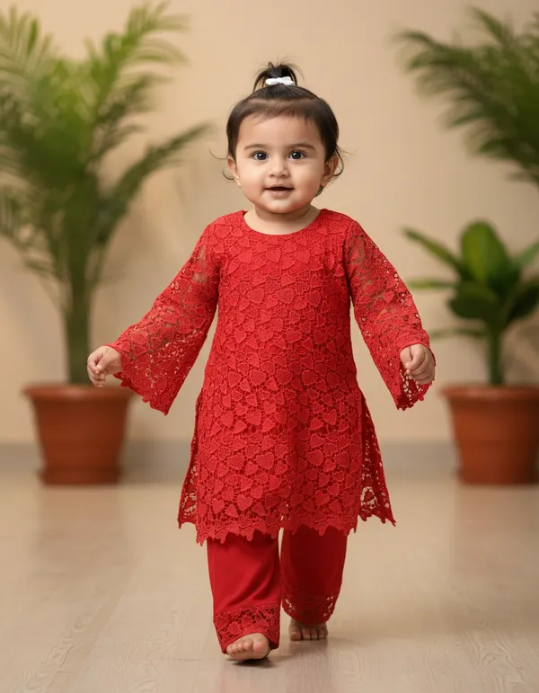 Red_Crochet_Batwing_Palazzo_Co-Ord_Set_For_Kids