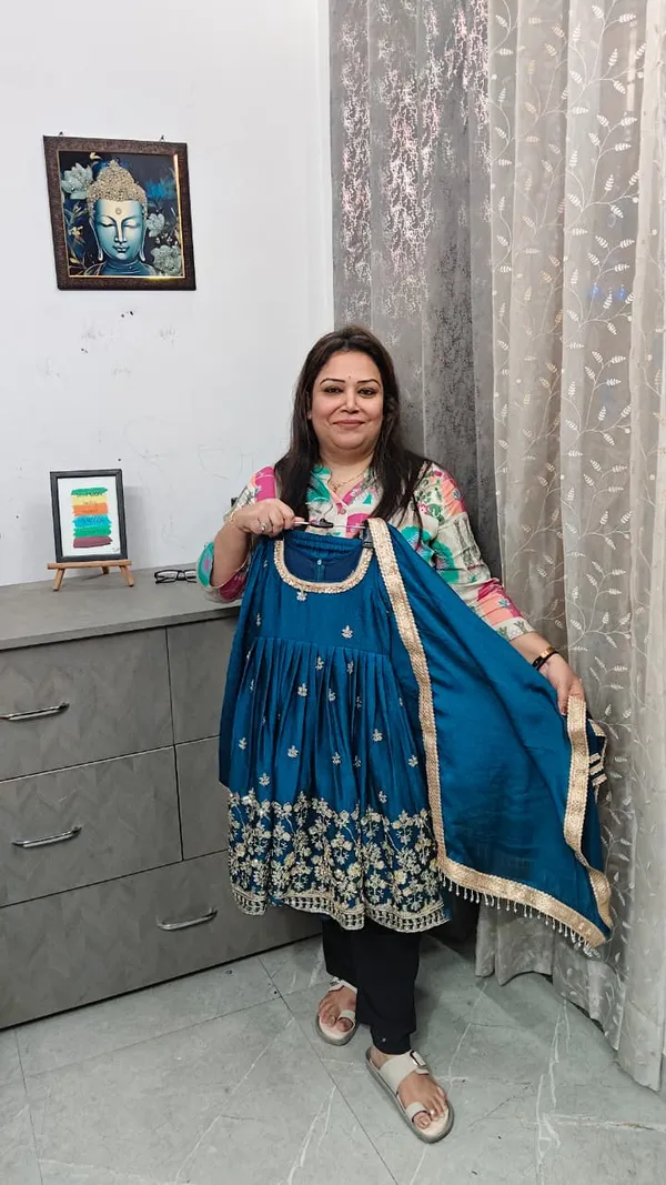 Mastaani_Frock_Suits_With_Sharara_Blue