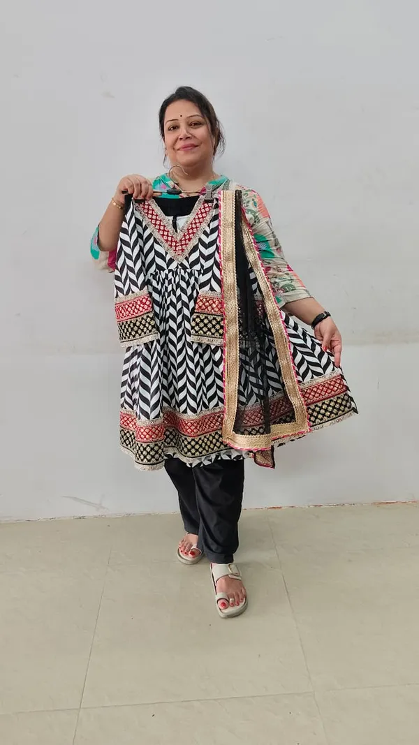 Blue_Silk_Handwork_Anarkali_Suit_For_Kids