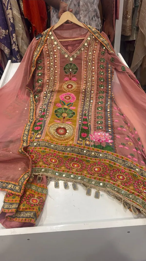 Crape_Handwork_Embroidered_Mirror_Work_Suit_For_Women