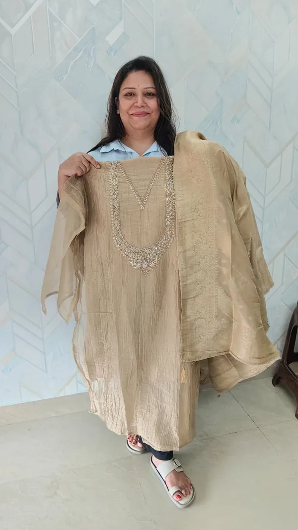 Premium_Salsa_Crush_Handwork_Unstitch_Suits_Gold