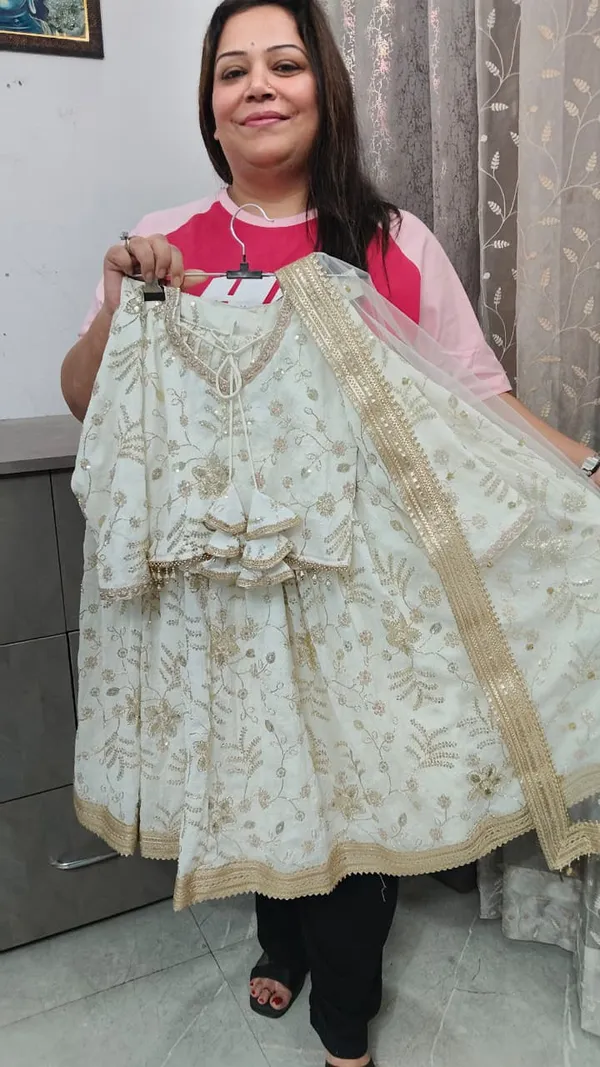 Off-White_Silk_Handwork_Lehenga_Dress_For_Kids