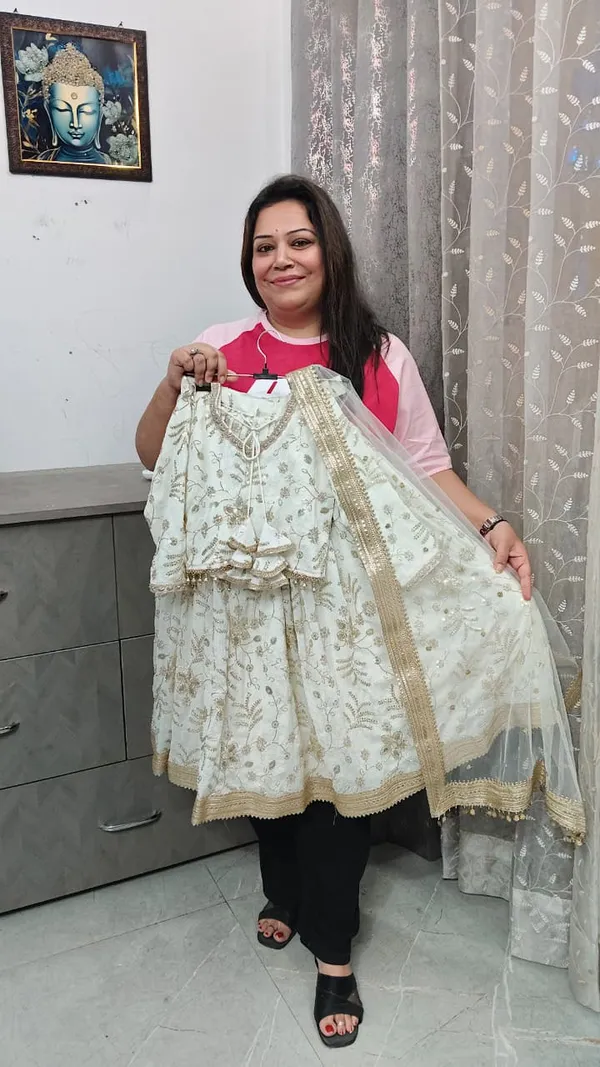 Off-White_Silk_Handwork_Lehenga_Dress_For_Kids