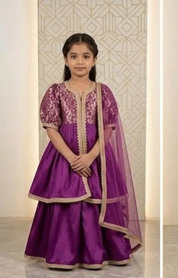 Pink_Green_Silk_Sherwani_Suit_For_Kids