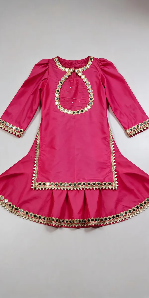 Gazri_Silk_Mirror_Work_Farshi_Suit_For_Kids