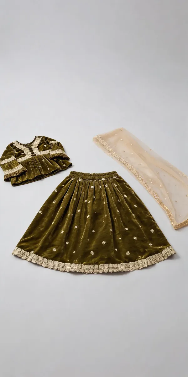Sky_Blue_Silk_Embroidered_Lehenga_Set_For_Kids