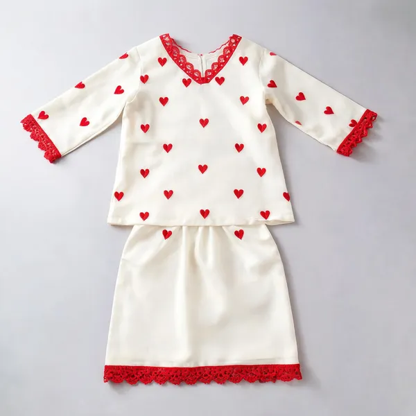 Off-White_Red_Silk_Embroidered_Co-Ord_Set_For_Kids