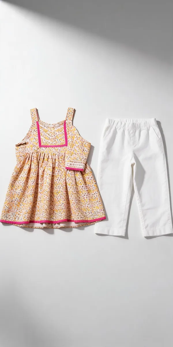 Red_Cotton_Chikan_Lace_Frock_Suit_For_Kids