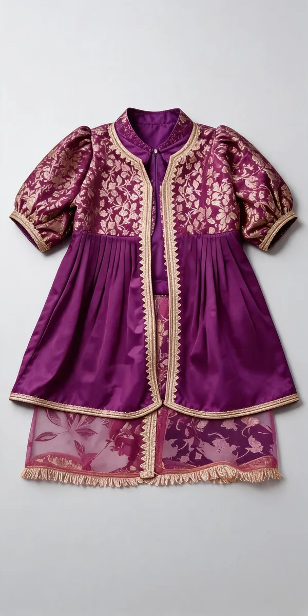 Purple_Green_Silk_Sherwani_Suit_For_Kids
