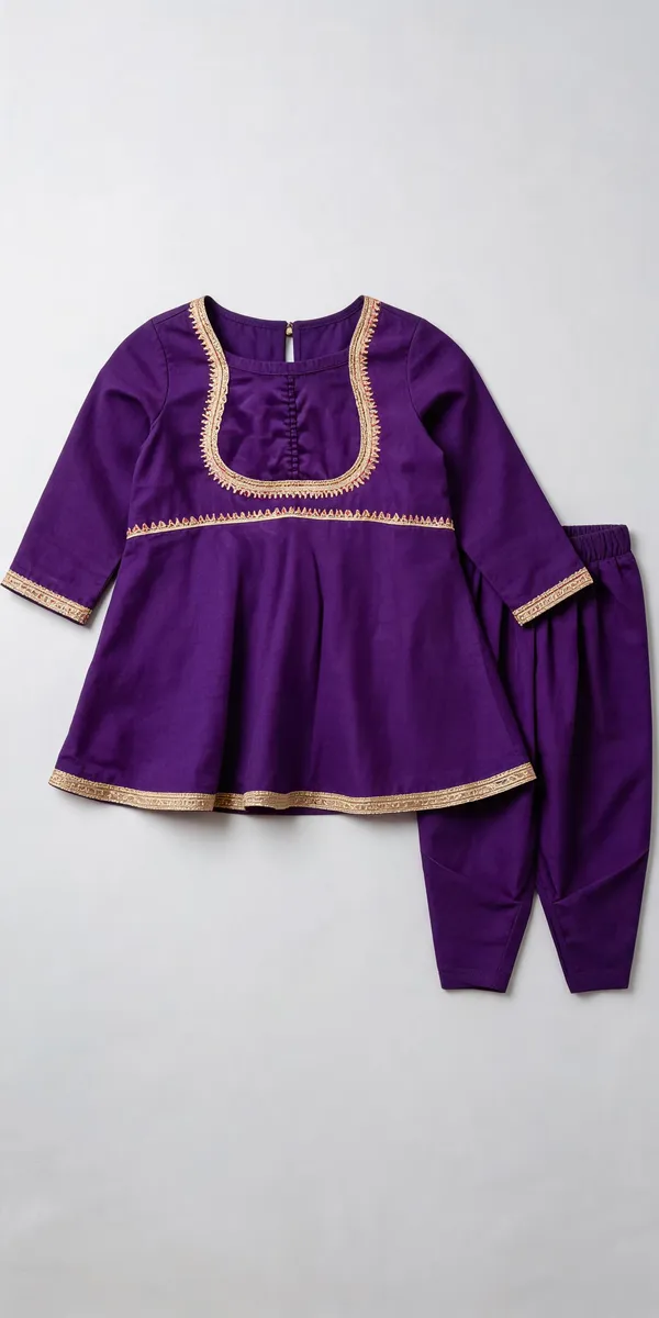Rust_Cotton_Matka_Lace_Work_Tulip_Suit_Set_For_Kids