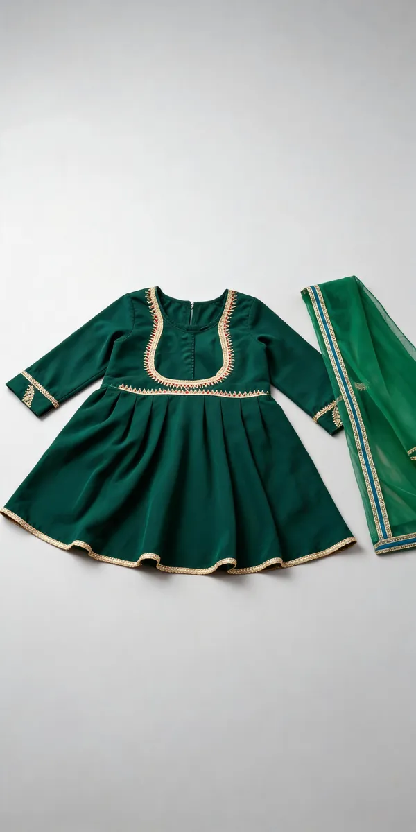 Wine_Cotton_Matka_Lace_Work_Tulip_Suit_Set_For_Kids