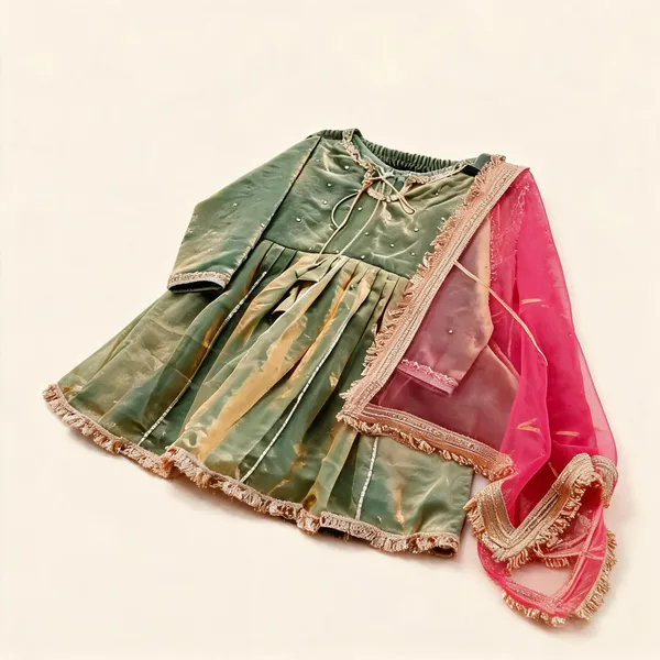 Party_Wear_Frock_Suits_Green_Color