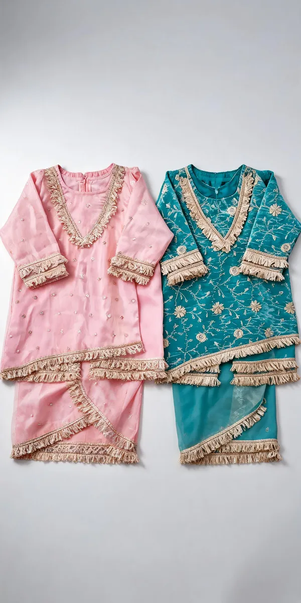 Pink_Teal_Crush_Silk_Handwork_Suit_Set_For_Kids