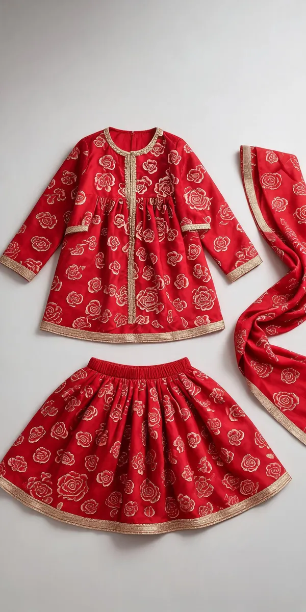 Red_Silk_Indo-Western_Set_For_Kids